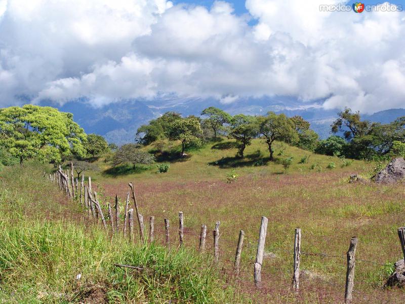 Paisaje cercas del Volcán de Fuego