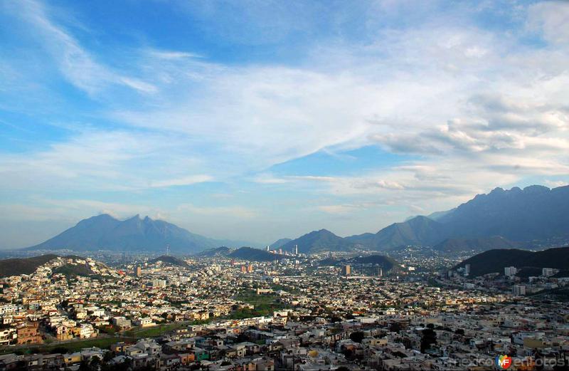 Vista Panoramica Del Area Metropolitana De Monterrey Monterrey Nuevo Leon