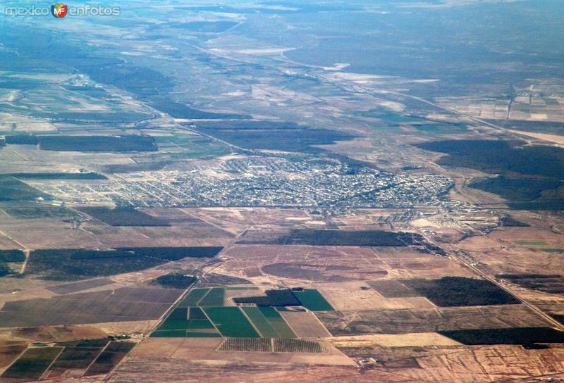 Vista aérea del área de Jiménez