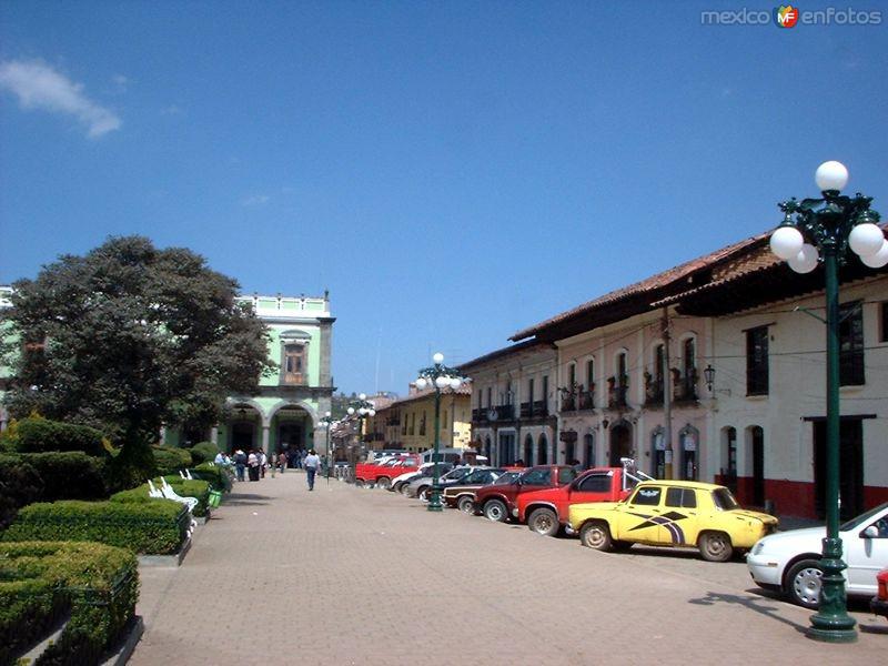 Plaza central de Zacatlán