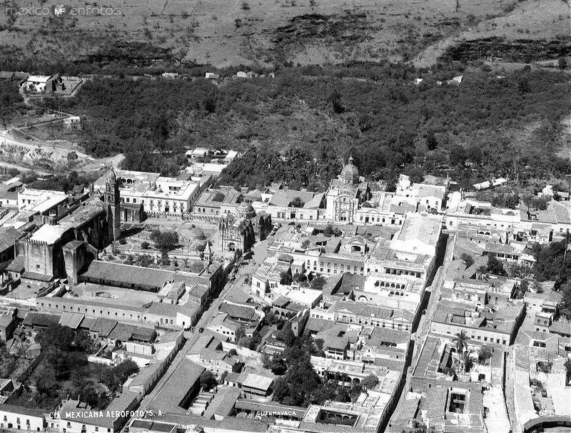 Centro de Cuernavaca en los años 1930s