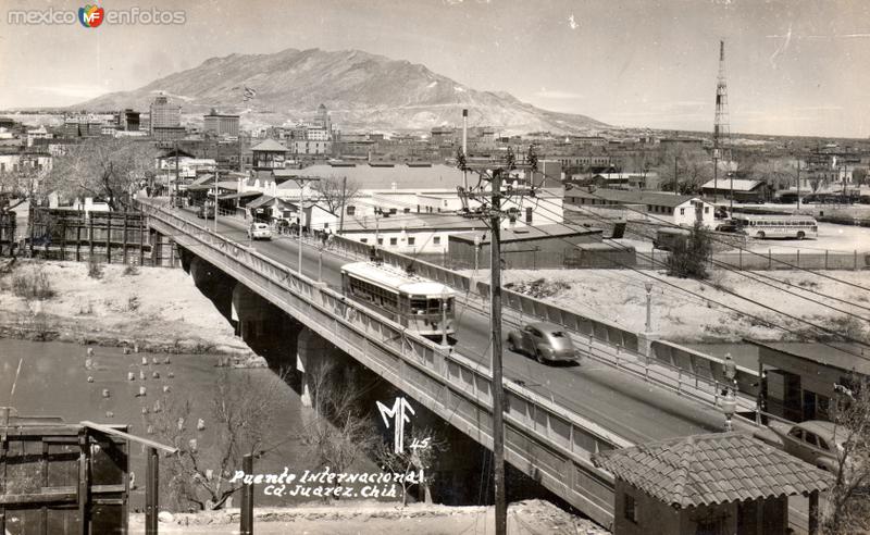 Puente internacional hacia El Paso, Texas