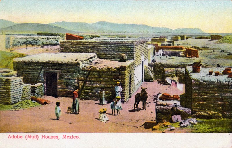 Casas de adobe - Calles y Viviendas, Economía y Cultura (MX13229838192344)
