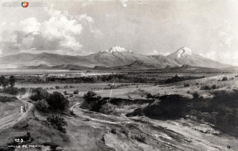 Los volcanes desde el Valle de México