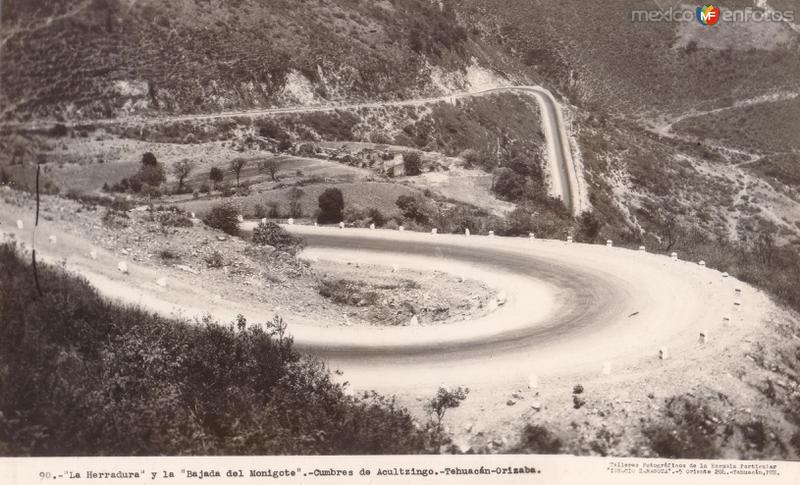 La Herradura y la Bajada del Monigote. Cumbres de Acultzingo