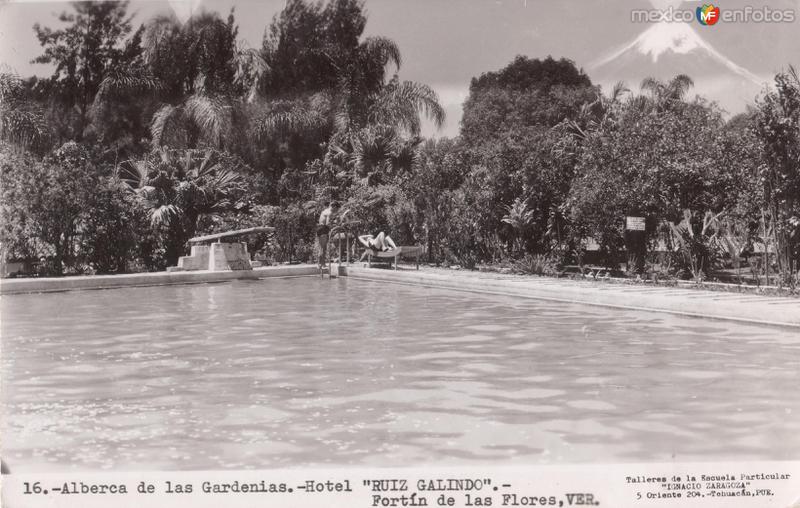 Alberca de Las Gardenias. Hotel Ruiz Galindo - Fortín de las Flores,  Veracruz (MX13229838194083)