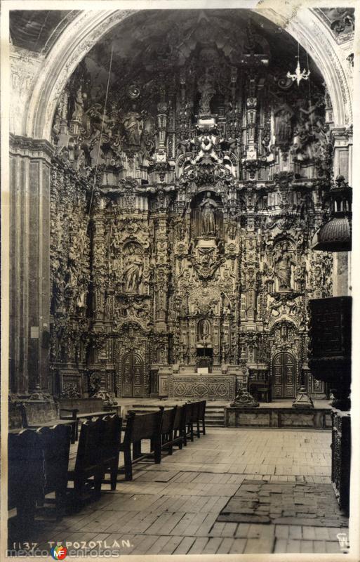 Interior del Templo de Tepotzotlán