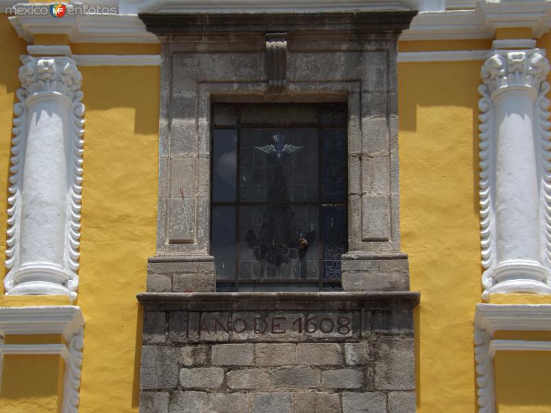 Detalle en cantera fechado en 1608, ex-convento de San Antonio. Junio/2012