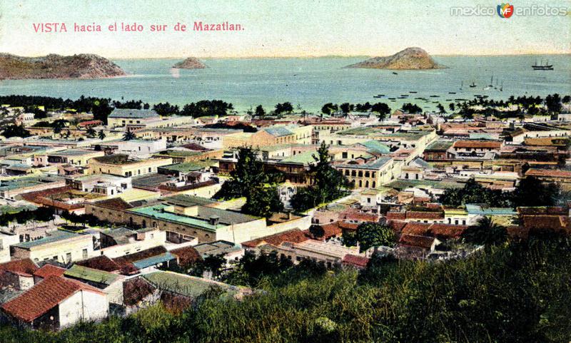 Vista panorámica sur de Mazatlán