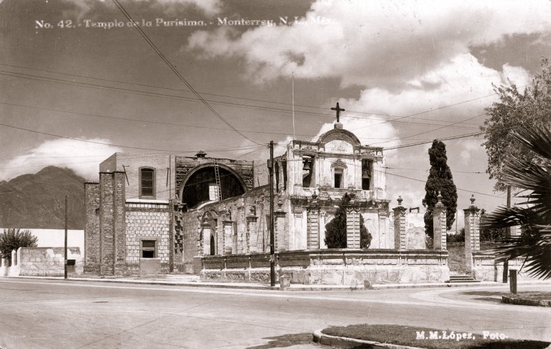 Antiguo Templo de la Purísima, demolido en 1941