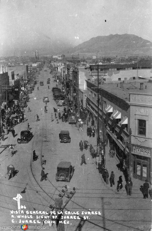 Avenida Juárez, hacia el Norte