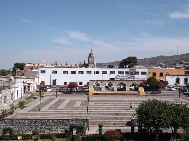 Plaza central de la cd. de Yuriria, Gto. "Pueblo Mágico". Noviembre/2012