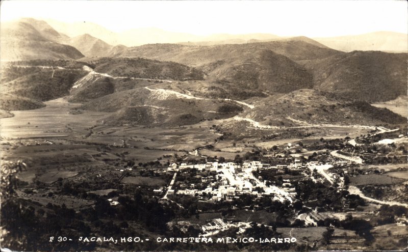 Vista panorámica de Jacala, sobre la Carretera México-Laredo