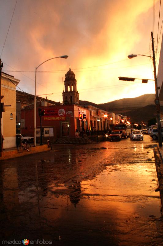 Centro de Sayula y su Parroquia.