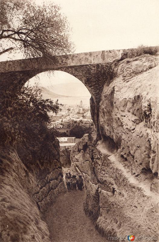 Camino en San Andrés Chalchicomula (circa 1920)