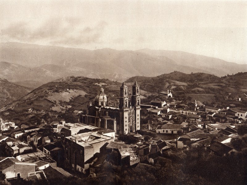 Vista panorámica de Taxco (circa 1920)