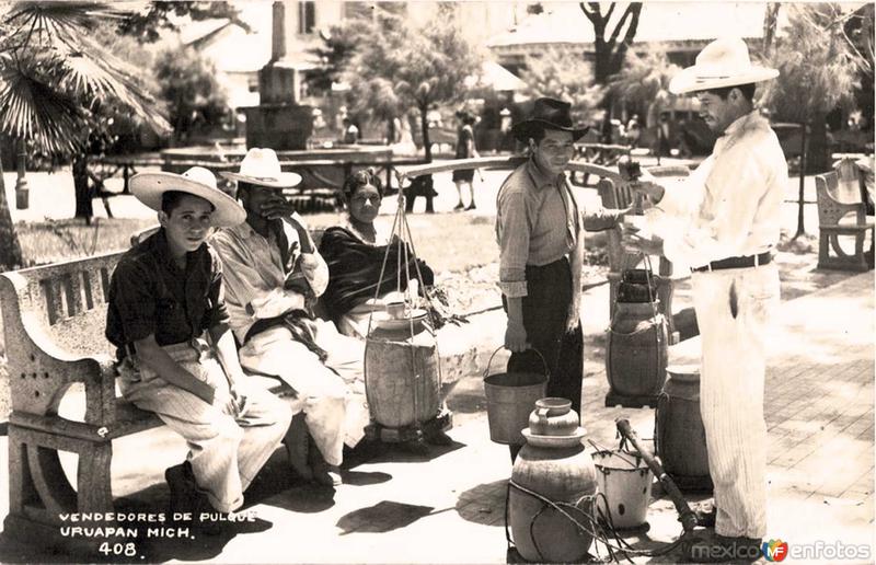 Vendedores de Pulque