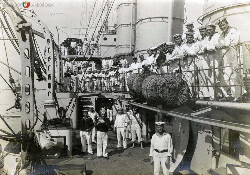 Marineros estadounidenses durante la Ocupación de Veracruz (1914)