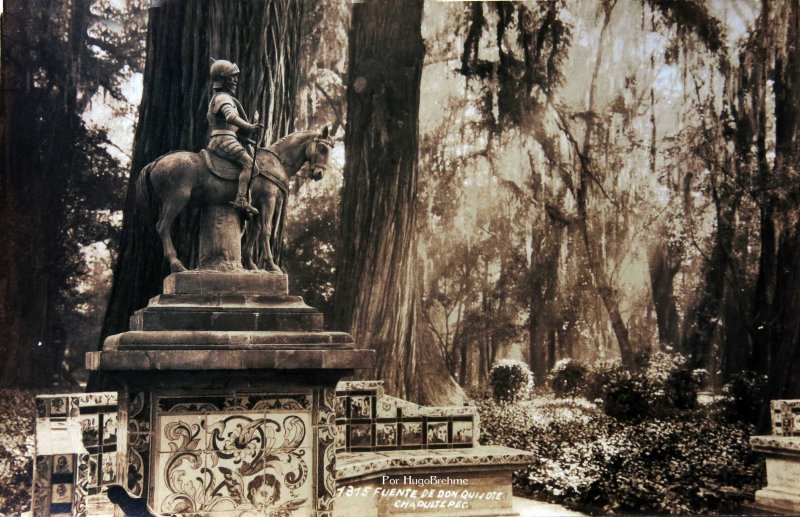 Fuente de Don Quijote en Chapultepec Por Hugo Brehme