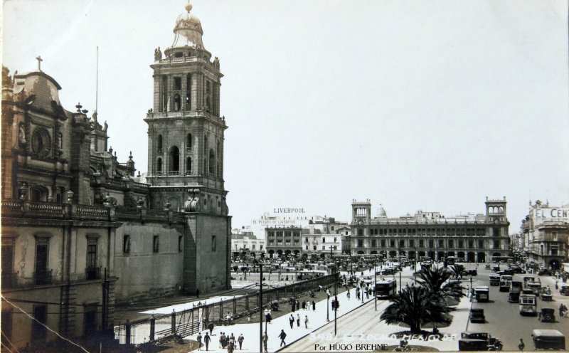 Catedral y Zocalo Por HUGO BREHME