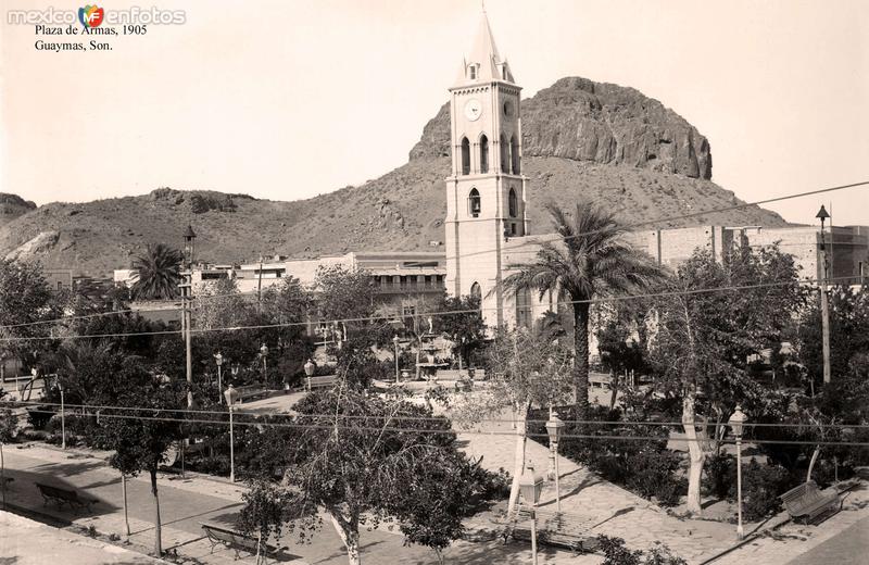 Guaymas, Plaza de Armas, 1905