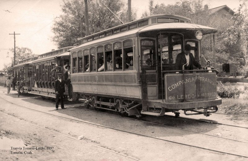 Torreón, Tranvía Torreón-Lerdo, 1897
