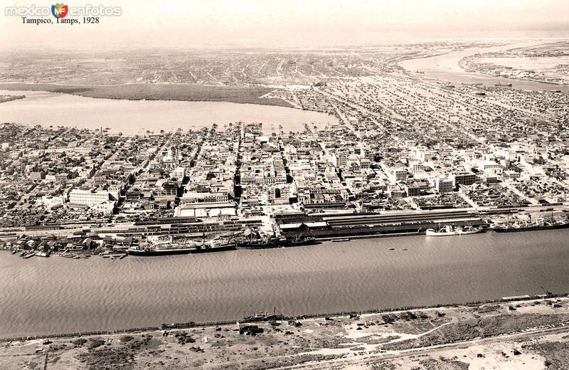 Tampico, vista aérea, 1928