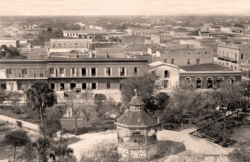 Matamoros, vista a la Plaza, 1920