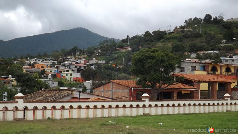 Vista parcial de Capulalpam en la Sierra Juárez. Julio/2014