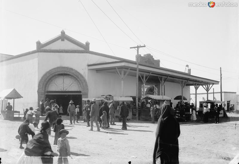 Mercado Cuauhtémoc (por William Henry Jackson, c. 1888)