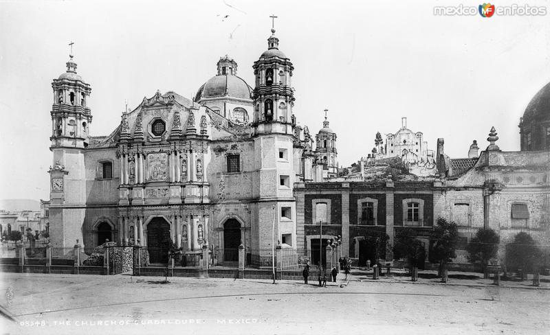 Basílica de Guadalupe (por William Henry Jackson, c. 1888)