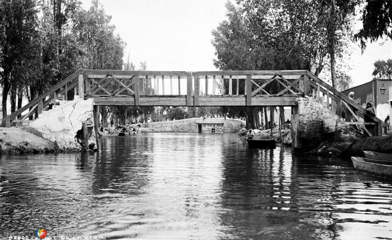 Canal de la Viga (por William Henry Jackson, c. 1886)