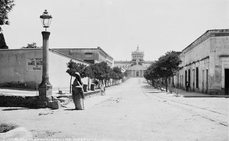 Hospicio Cabañas (Hospital de Belén) (por William Henry Jackson, c. 1887)