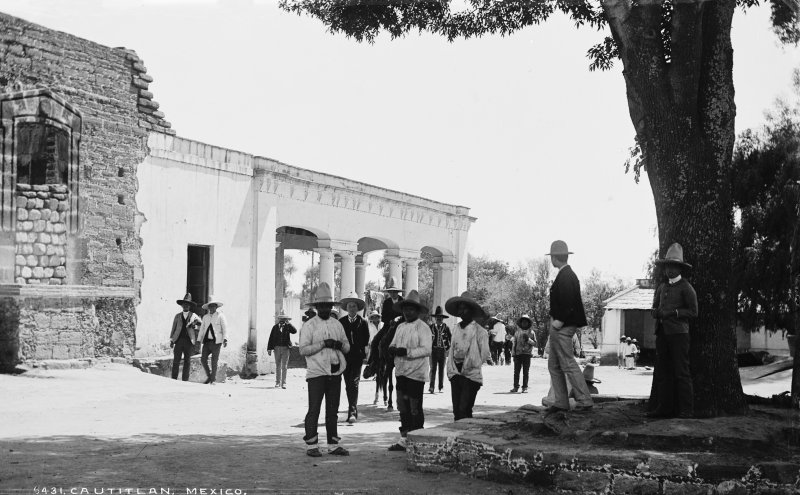 Calles de Cuautitlán (por William Henry Jackson, c. 1888)