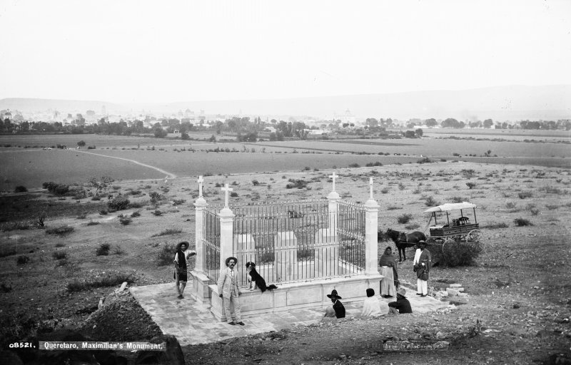 Monumento a Maximiliano (por William Henry Jackson, c. 1888)