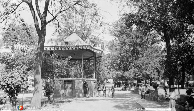 Alameda de Zacatecas (por William Henry Jackson, c. 1888)