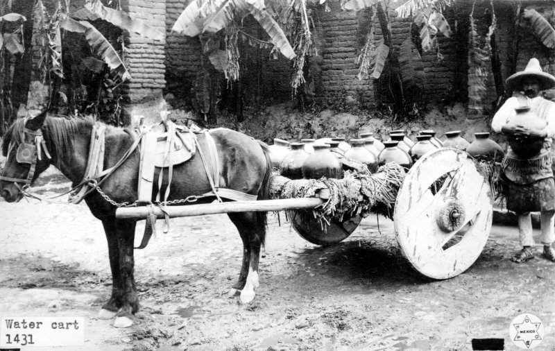 Aguador en carreta