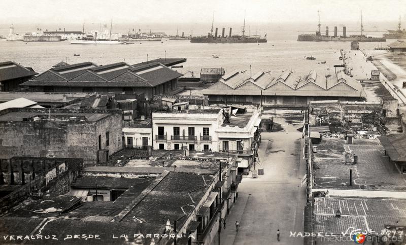 Vista de Veracruz desde la Parroquia (1914)