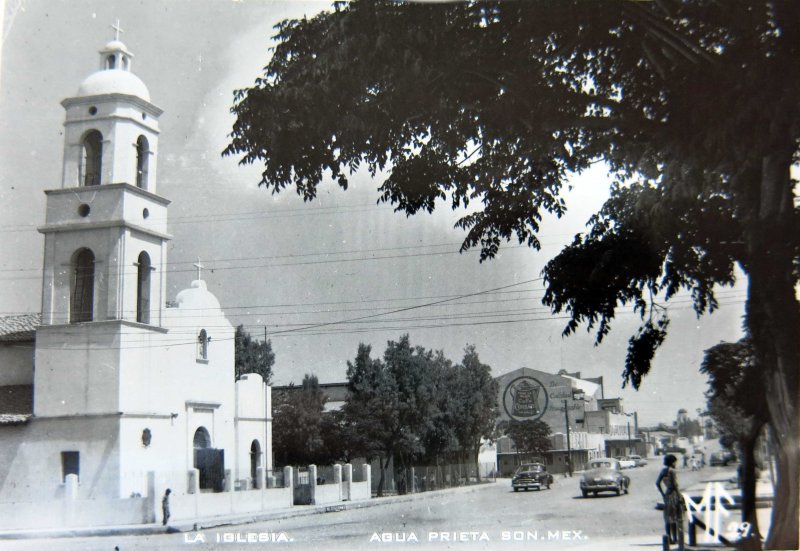 Fotos de Agua Prieta, Sonora, México: PANORAMA LA IGLESIA 1945