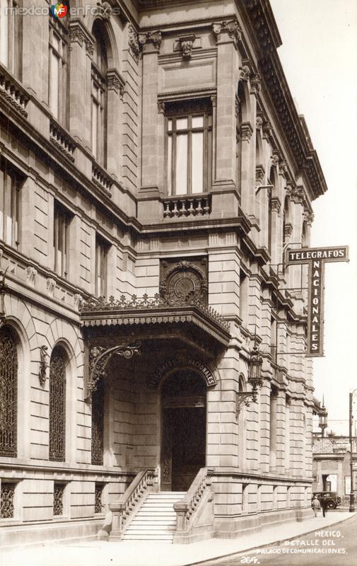 Detalle del Palacio de Comunicaciones - Telégrafos Nacionales