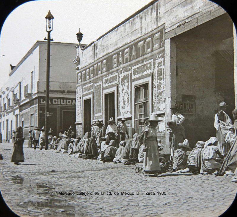 Mercado callejero en la cd. de Mexico D F