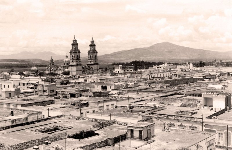 Morelia, vista panorámica, 1928