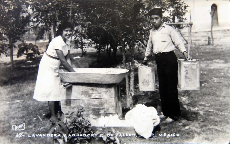 Tipos Mexicanos Lavandera Y Aguador