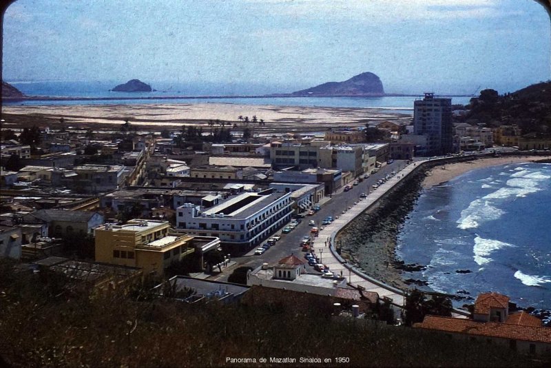 Panorama de Mazatlan Sinaloa en 1950