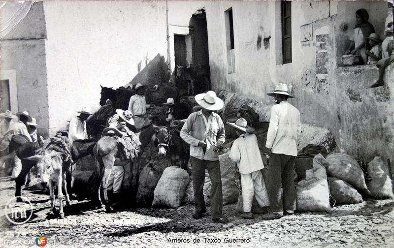 TIPOS MEXICANOS Arrieros de Taxco Guerrero