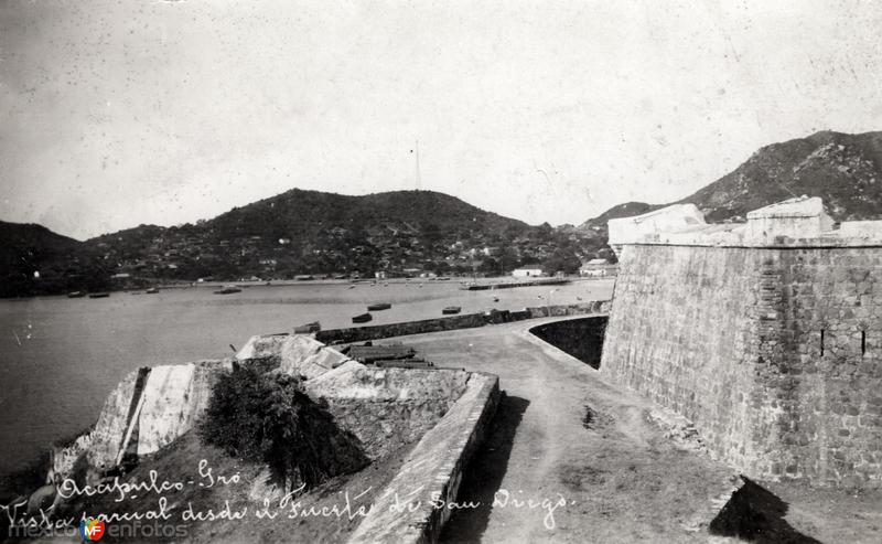 Vista parcial desde el Fuerte de San Diego