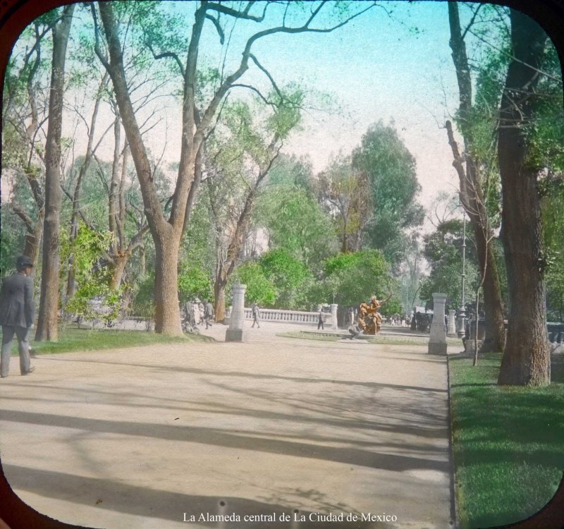 La Alameda central de La Ciudad de Mexico.