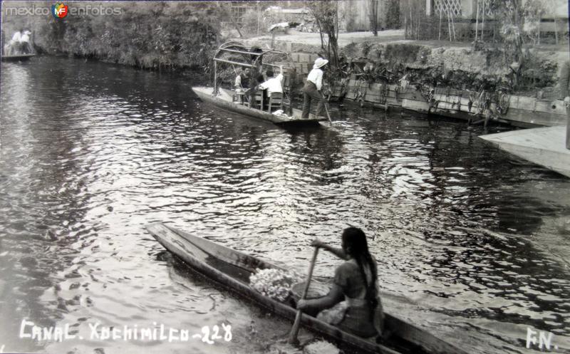 Canales de Xochimilco D F.