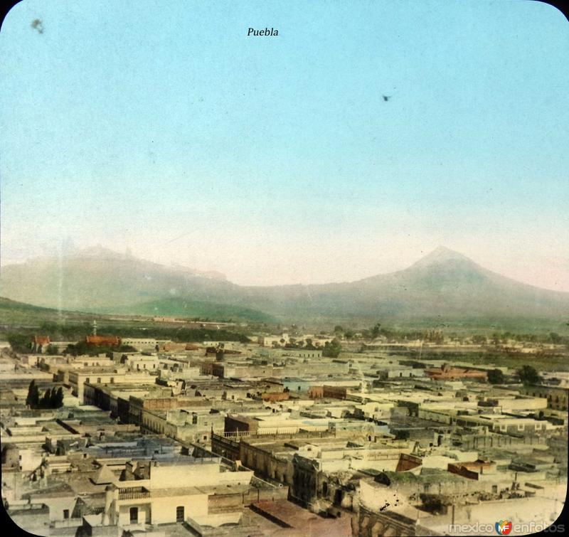 Volcan Popocatepetl e Ixtaccihuatl.