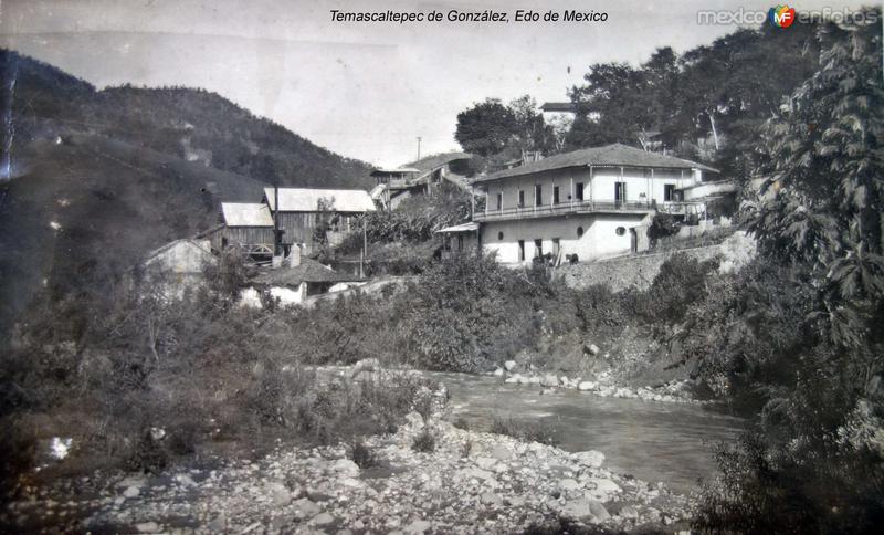 Panorama de Temascaltepec de González ( Circulada el 3 de Noviembre de 1910 )